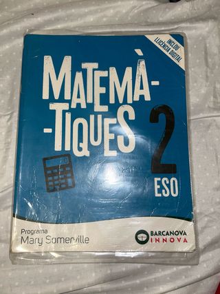 Libro de matematicas de 2 de la eso