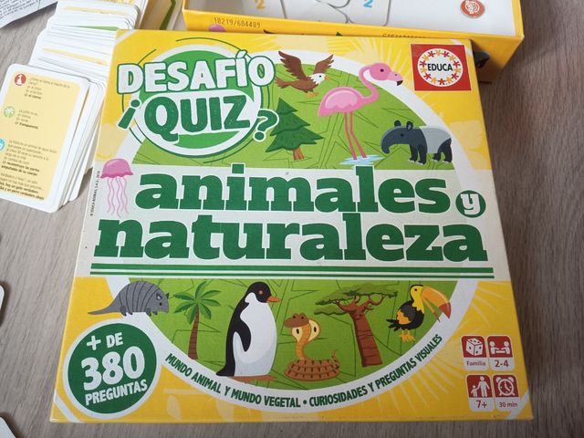 Juego de mesa Desafío Quiz Animales y Naturaleza