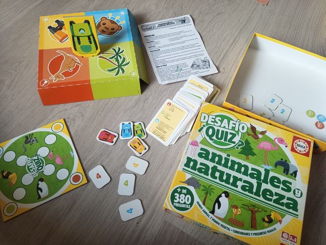 Juego de mesa Desafío Quiz Animales y Naturaleza