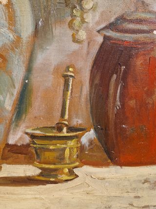 Cuadro al óleo firmado E. Coll Bonet