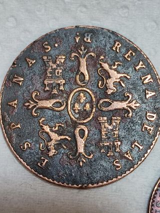 Monedas de los Borbones  Isabel II y Alfonso XIII