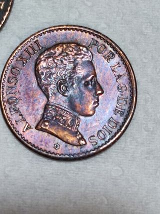 Monedas de los Borbones  Isabel II y Alfonso XIII