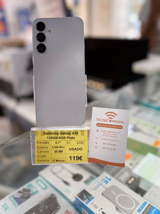 Samsung Galaxy A16 Plata 128GB/4GB