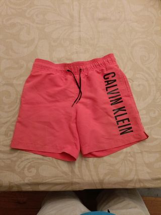 Bañador niño Calvin Klein rojo