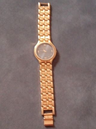 Reloj de pulsera chapado en oro 18k