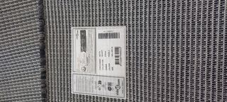 Alfombra Tejido Plano Gris Exterior