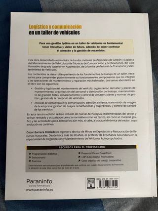 Libro de Logística y comunicación en un taller 