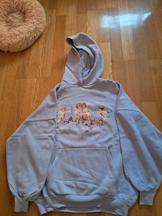 Sudadera Bershka azul talla S