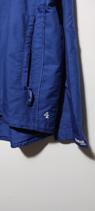 Chaqueta cortavientos Reebok hockey azul vintage 