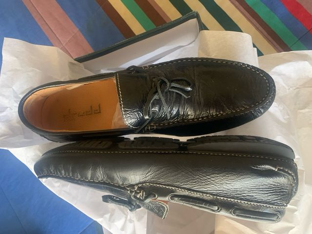 Mocassini Nuovissimi Uomo Pelle Nera