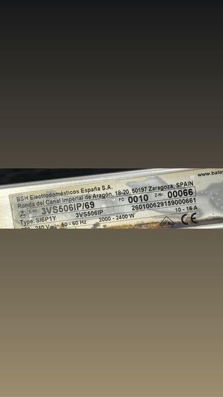 LAVAVAJILLAS MARCA BALAY EN INOX 