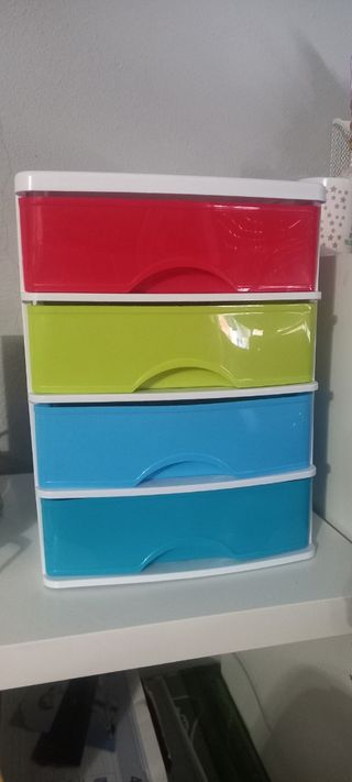 Cajonera 4 cajones de colores