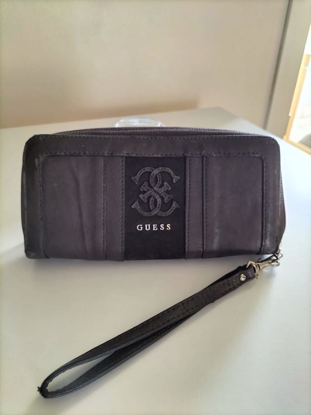 Portafogli Guess Pelle marrone scuro