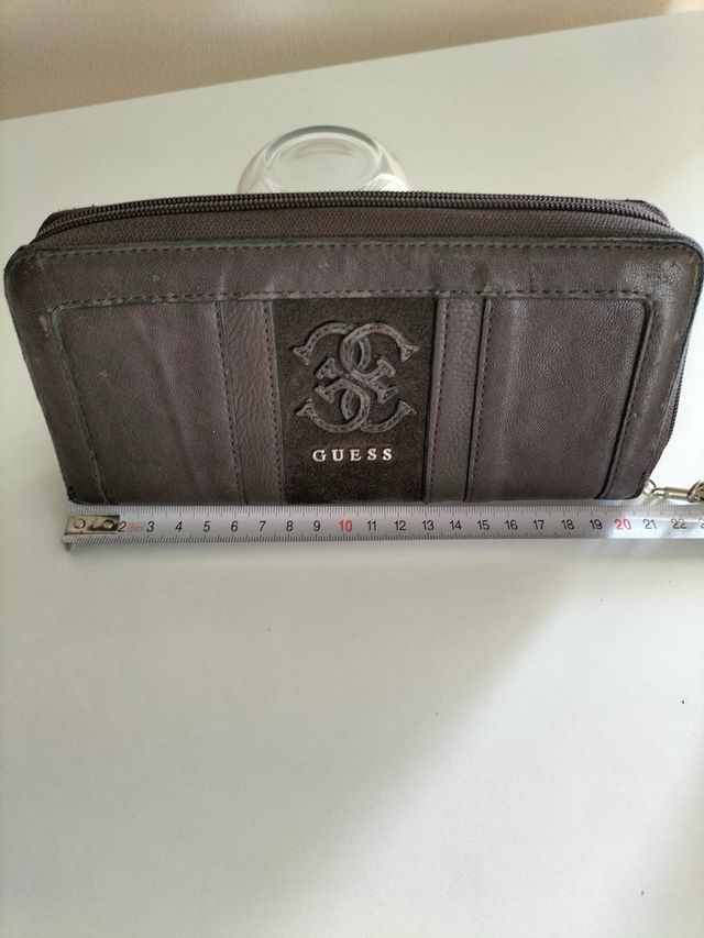 Portafogli Guess Pelle marrone scuro