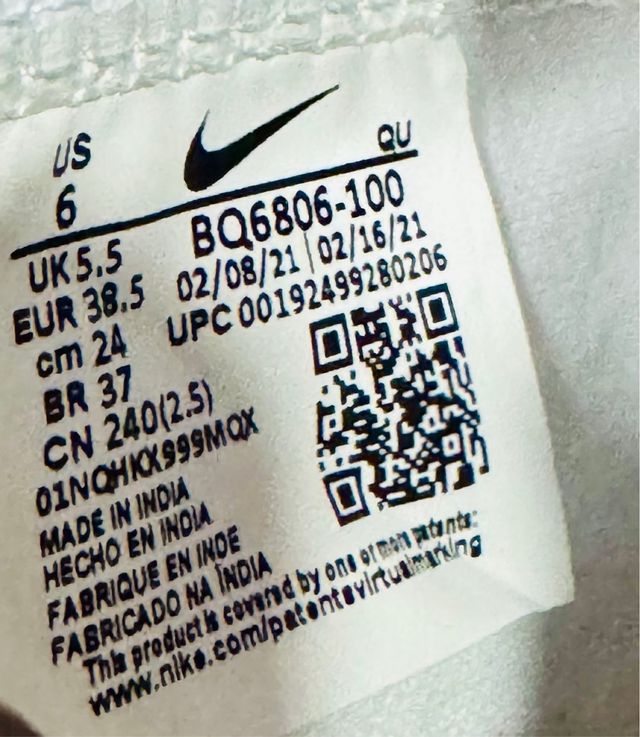 Nike Blazer Cuero Blancas Talla 38.5