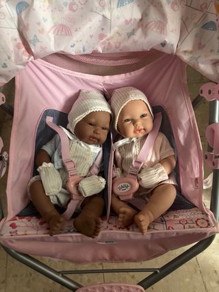 Carrito gemelar para muñecas Baby Born