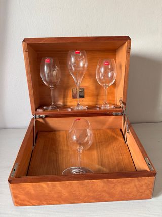 Custodia Baccarat in legno di radica