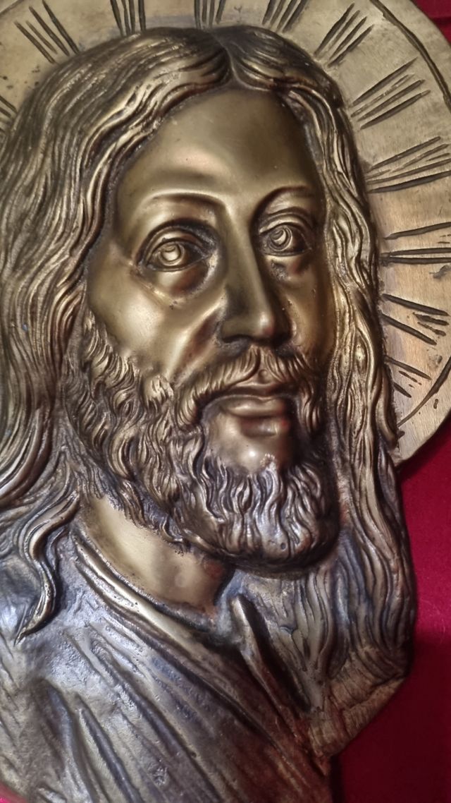 Busto di Cristo in Ottone/Bronzo/Ferro