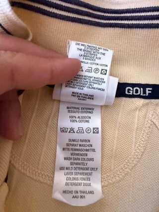 Polo Adidas Golf Uomo Beige Taglia M