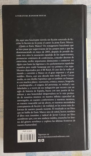 Novela. El impostor / Javier Cercas