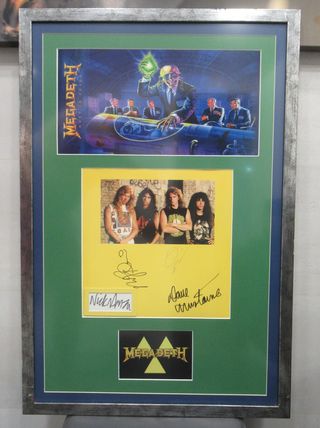 Megadeth Rust in Peace MARCO MUSEO FIRMADO