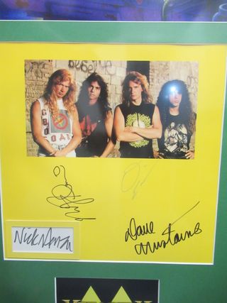 Megadeth Rust in Peace MARCO MUSEO FIRMADO