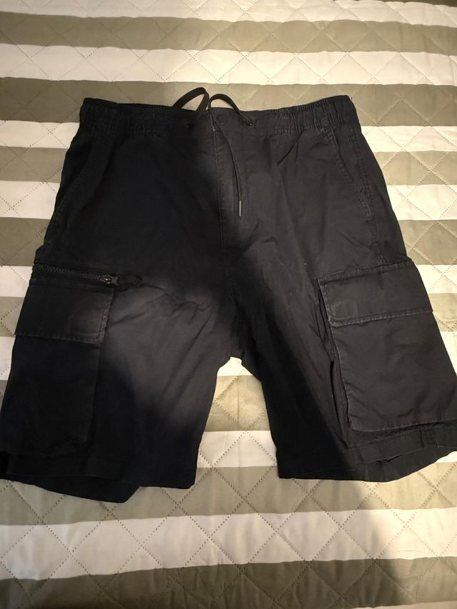 Pantalones Cortos Cargo Negros