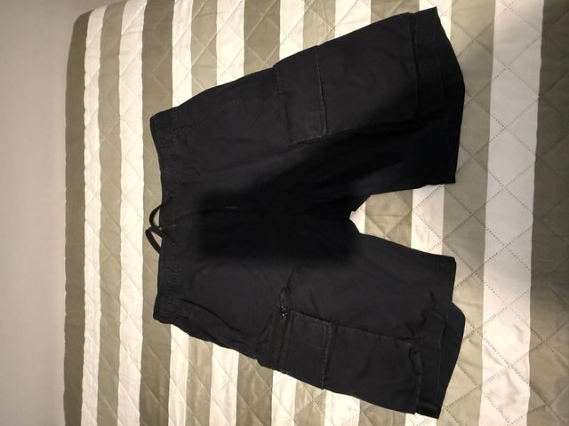 Pantalones Cortos Cargo Negros