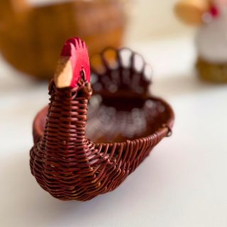 Par de Cestas Gallina Mimbre