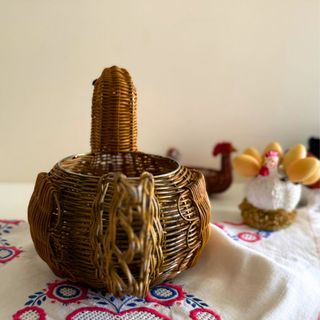 Par de Cestas Gallina Mimbre