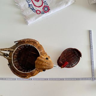 Par de Cestas Gallina Mimbre