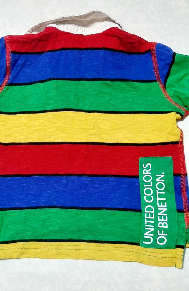 Polo Benetton rayas colores