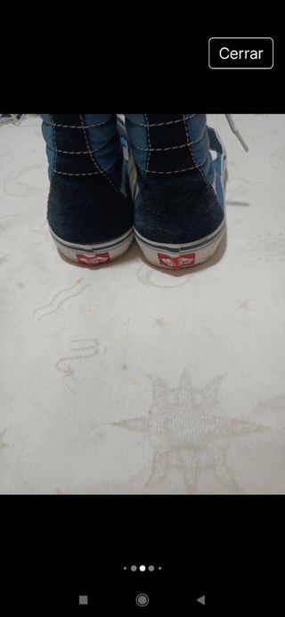 Tenis Vans Hombre Azul y Blanco