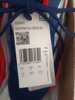 Zapatillas Adidas Supernova Stride Hombre Talla 44