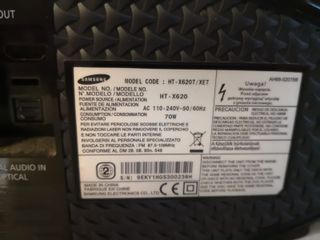 Sistema Home Cinema Samsung HT-X620 