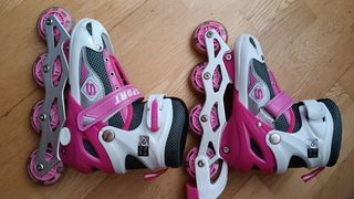 Patines Sport Niña Rosa y Blanco talla 35-38
