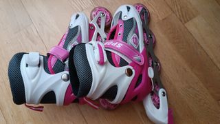 Patines Sport Niña Rosa y Blanco talla 35-38
