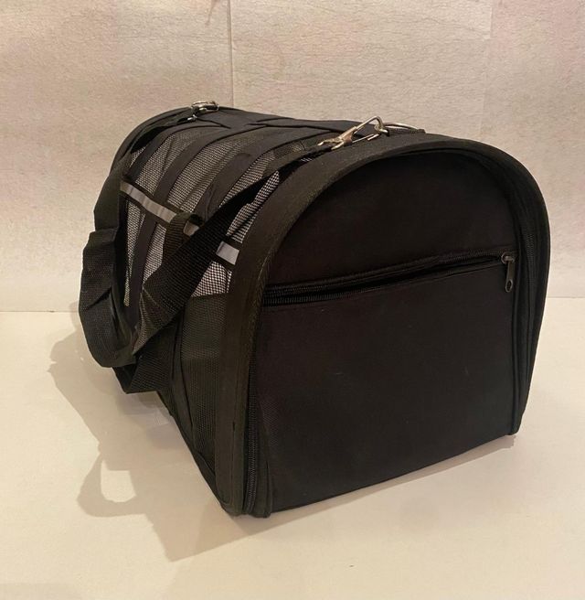 Transportín para mascotas negro