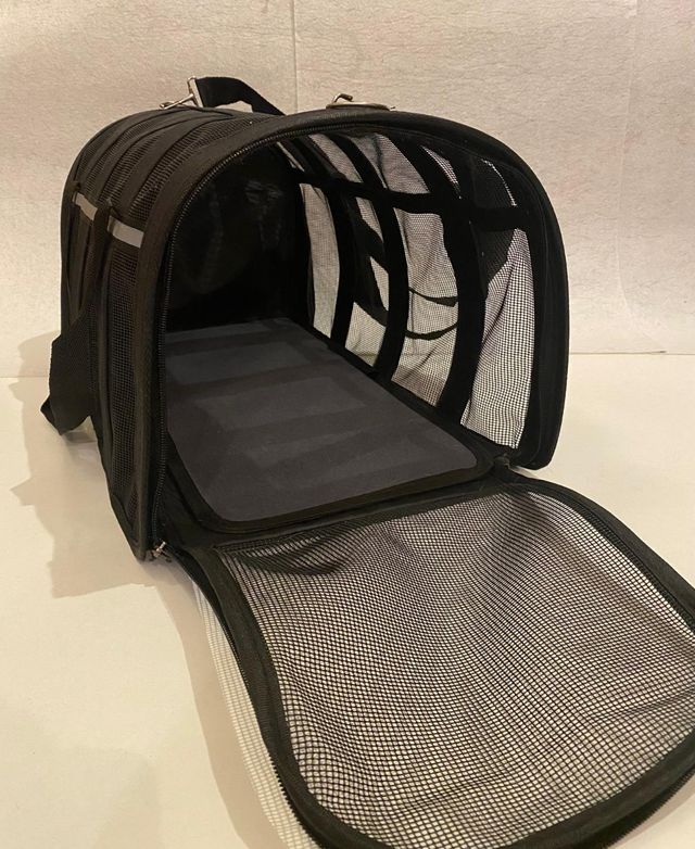 Transportín para mascotas negro