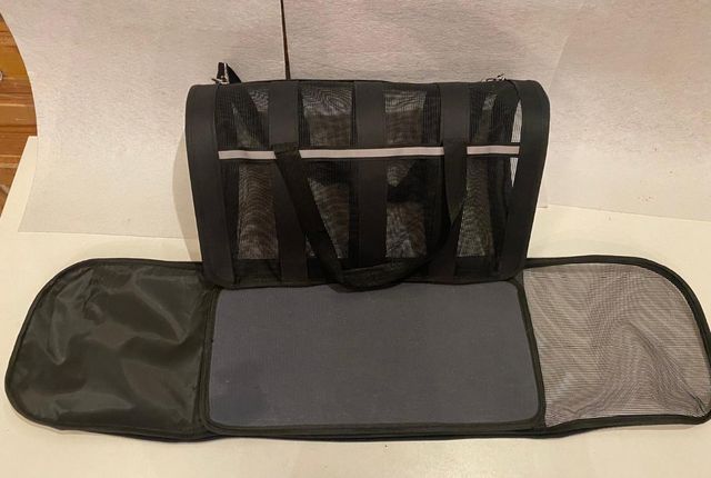 Transportín para mascotas negro