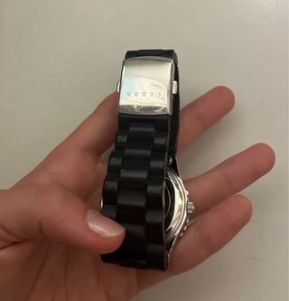 Reloj Guess Acero Correa Negra
