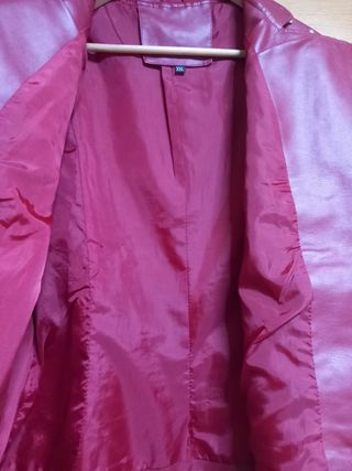 Chaqueta de Moto Roja para mujer
