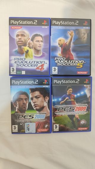 Pack 4 Juegos PS2 Pro Evolution Soccer