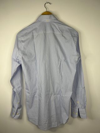 Camisa Sacoor Brothers Slim Fit Riscas Azul M