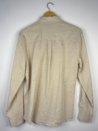 Camisa Zara Creme Lisa Tamanho M