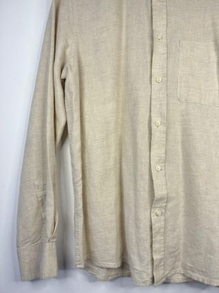 Camisa Zara Creme Lisa Tamanho M