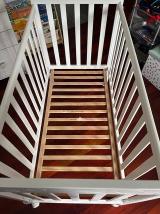 Cuna Micuna Blanca + colchón