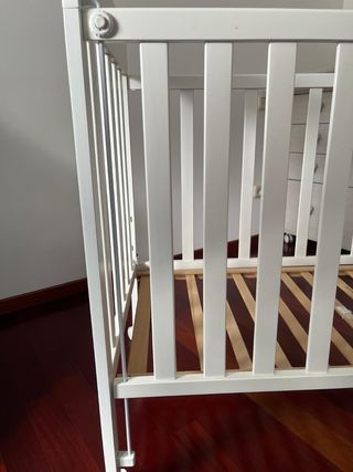 Cuna Micuna Blanca + colchón