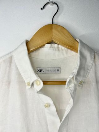 Camisa Zara Linho Branca M