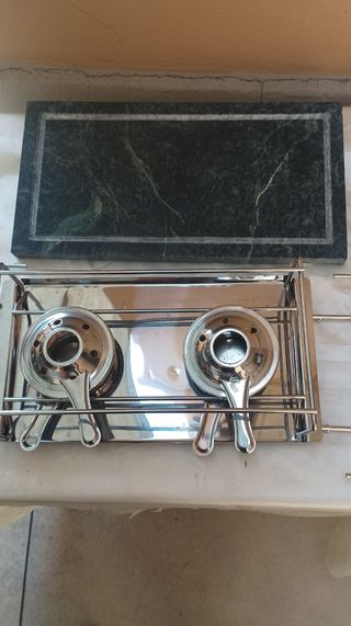 Griglia Tavolo con Pietra Ollare